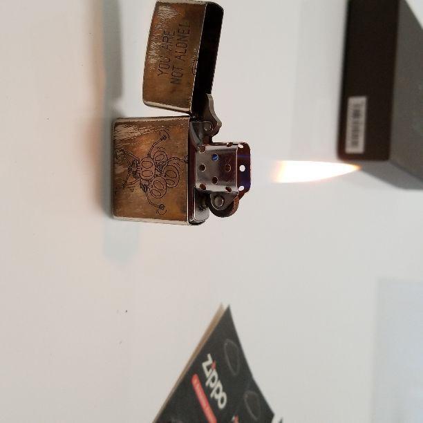 As is for parts Zippo lighter Japanese genuine + flint