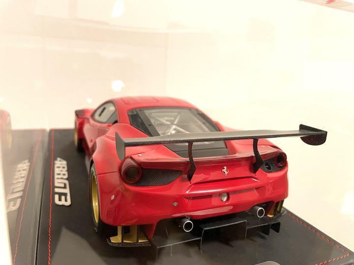 BBR Models 1/18 Ferrari 488 GT3 red mini car