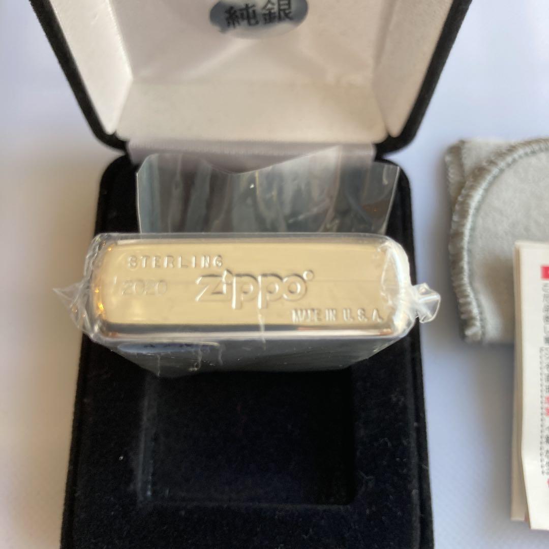 【新品】ZIPPO スターリングシルバー /天然ダイヤ