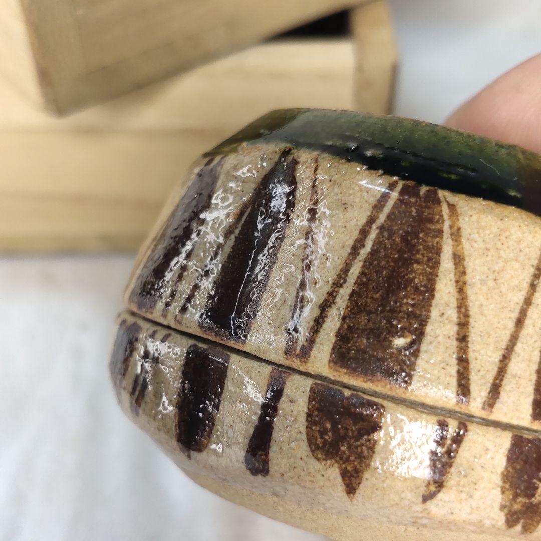Hajiki Kogo Oribe ware paulownia box Inscription unused item