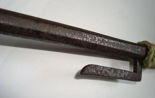 Jitte Jidaimono Octagonal Traditional Bugu Japanese Antique A-3