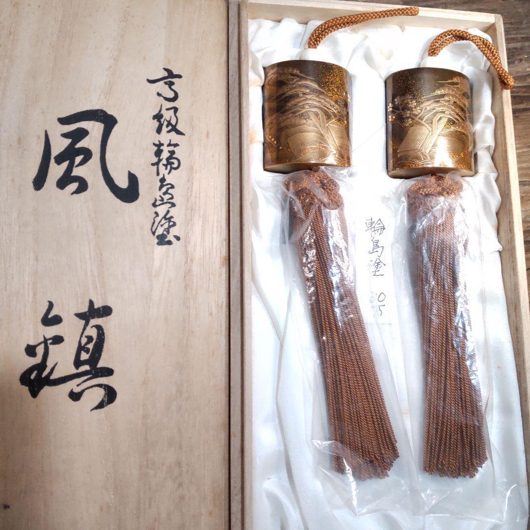 Wajima Lacquer Total Gold Maki-e Wind Town