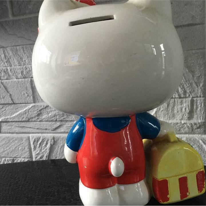 disposal! Sanrio Kitty Piggy Bank Rare Showa