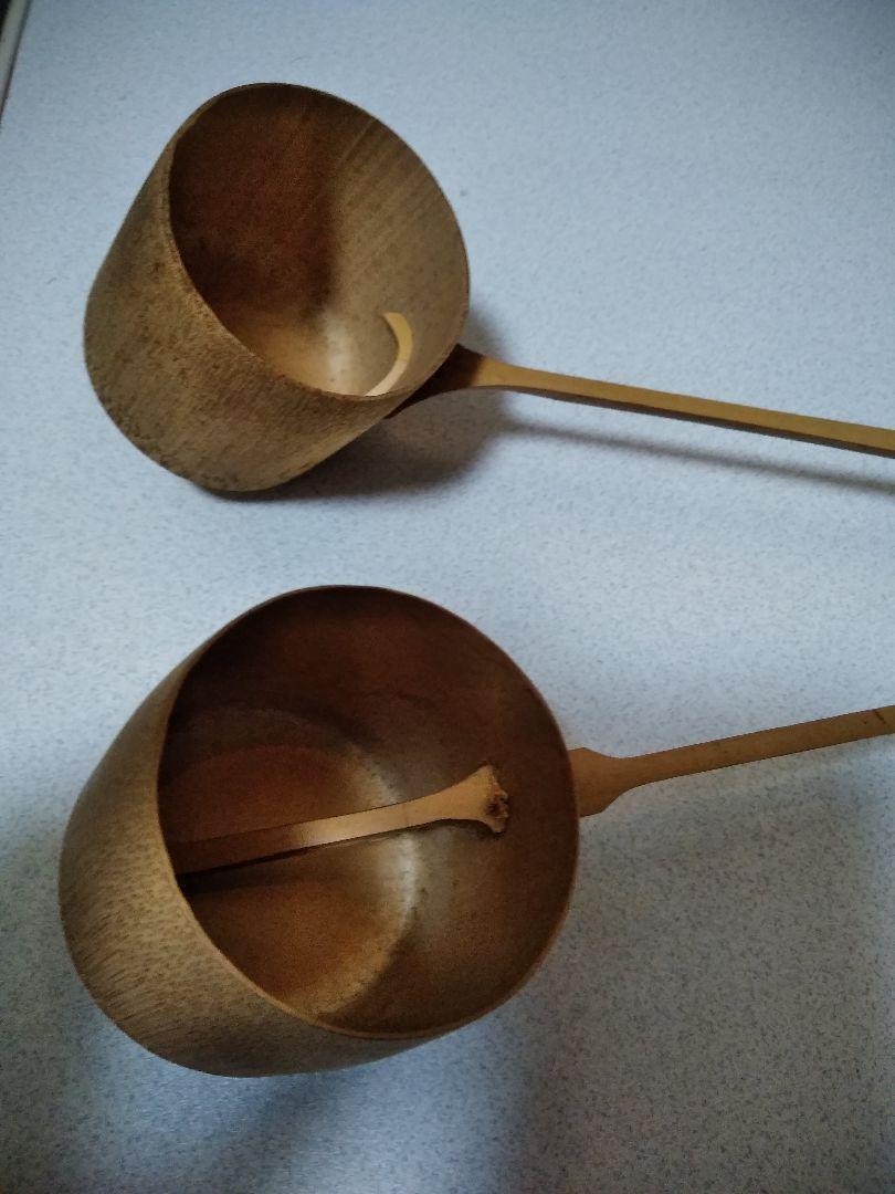 Tea utensils, set of 2 Hishaku
