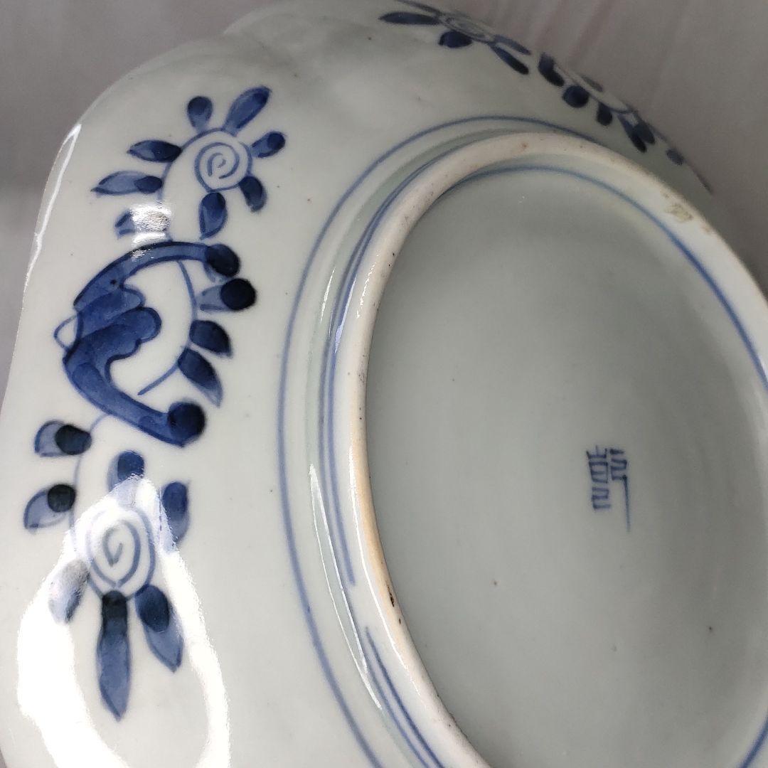 Old Imari ware Dyeing medium plate Birds and flowers