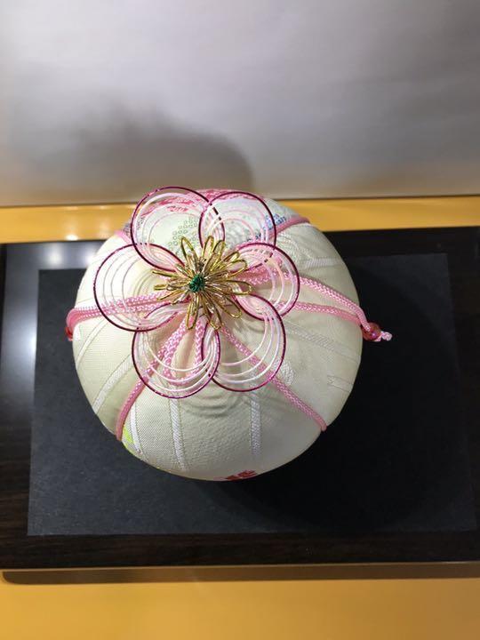 Temari Interior decoration gift" Mother's Day Anniversary Rose 12.5cm