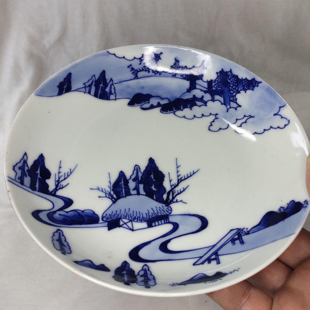 Nabeshima ware dyed plate Hand-painted Meiji antique hill antique