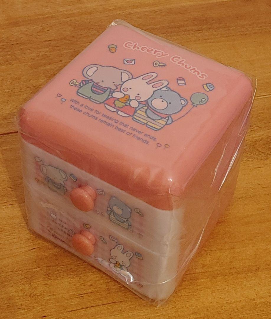 Sanrio Cheerful Cham Plastic Chest Unopened Pink Plastic Box
