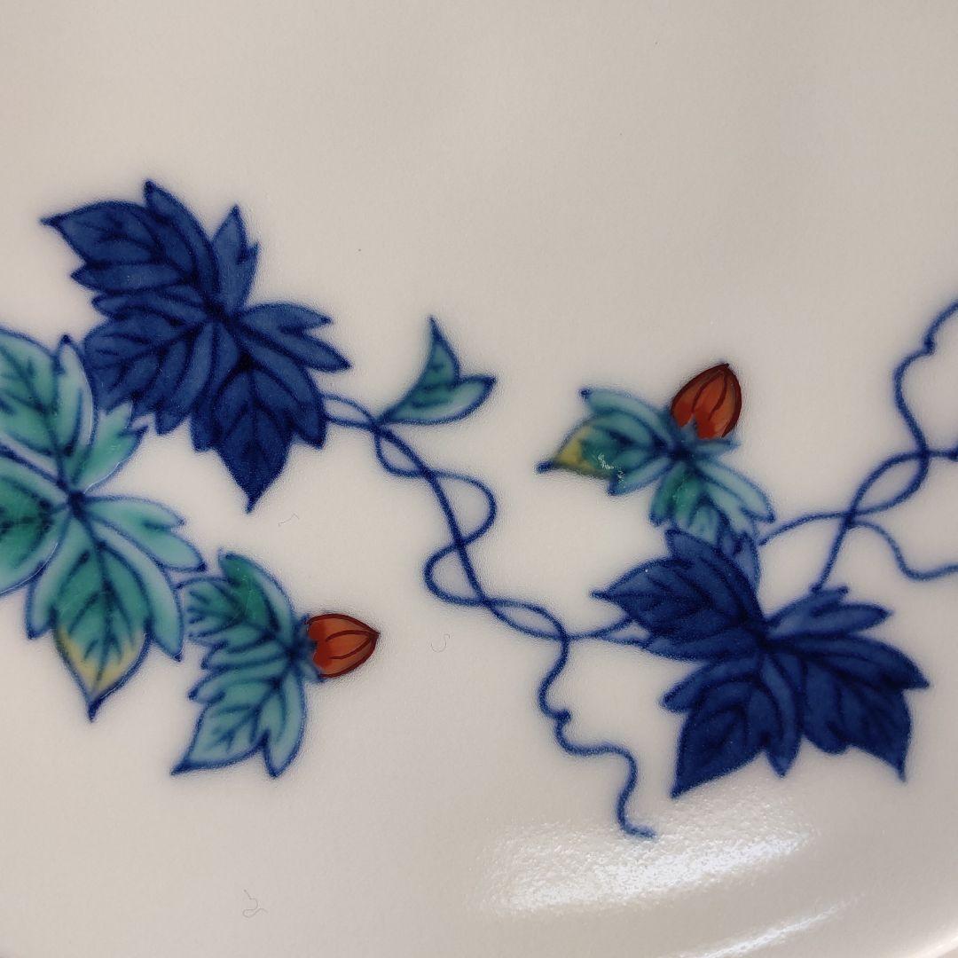 Imaizumi Imaemon 5 deep plates Nishiki Tsutae Co-box Hand-painted