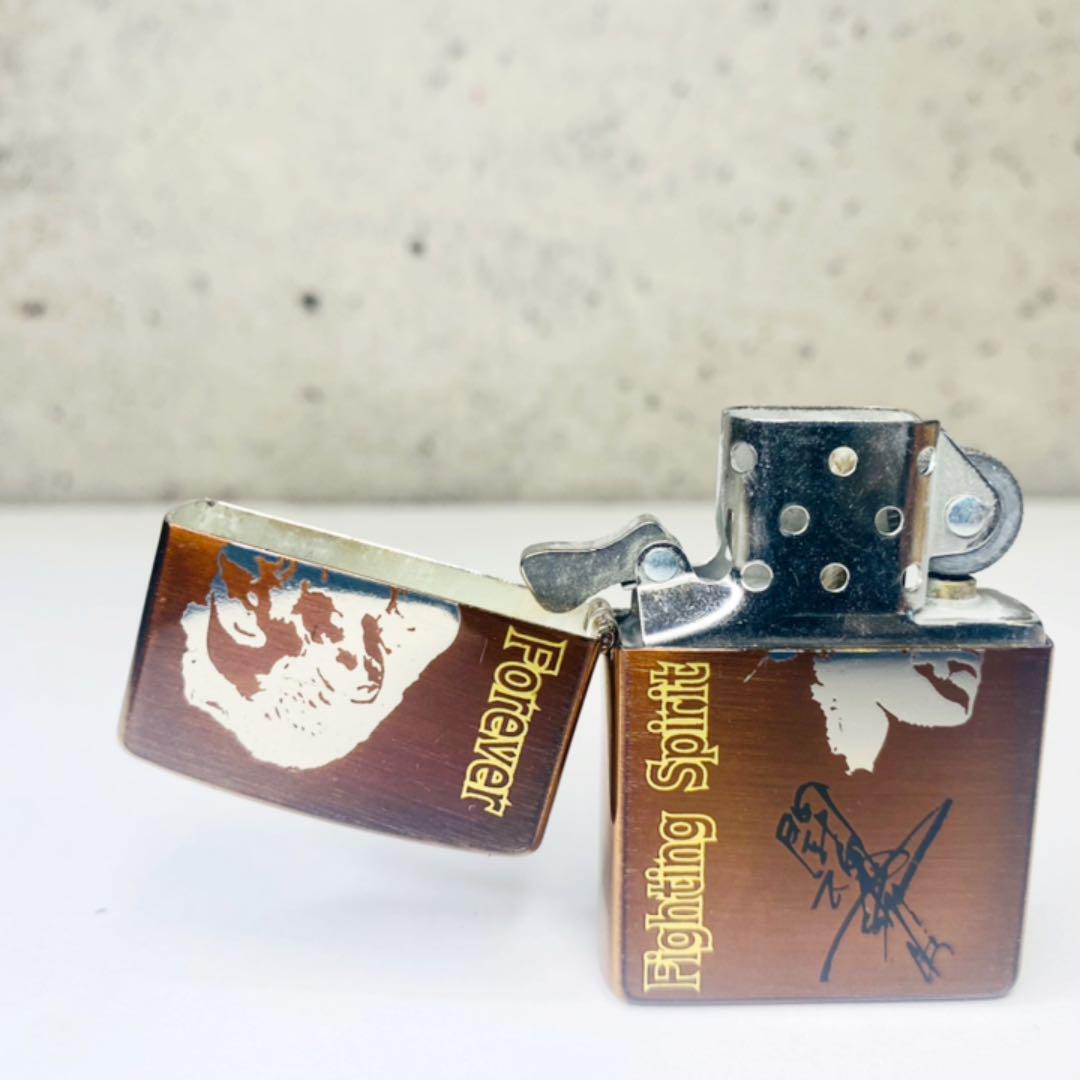 As is For Parts ZIPPO Antonio Inoki with box Limited professional wrestling