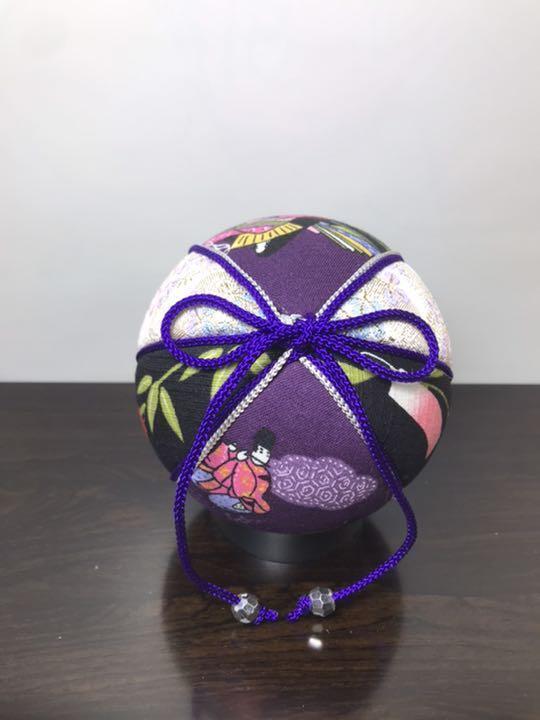 Temari Interior decoration gift Orihime and Hikoboshi Purple