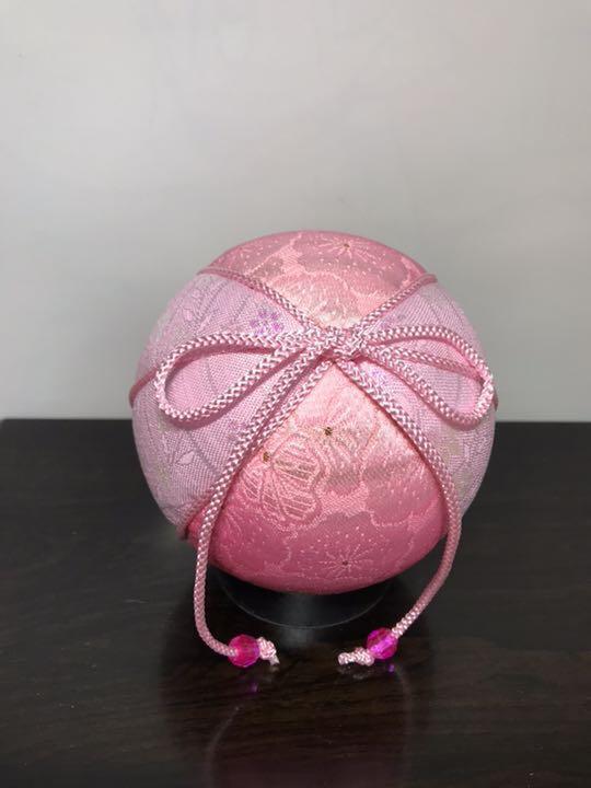 Temari Interior Decoration Golden Dark Pink Shichigosan Photograph