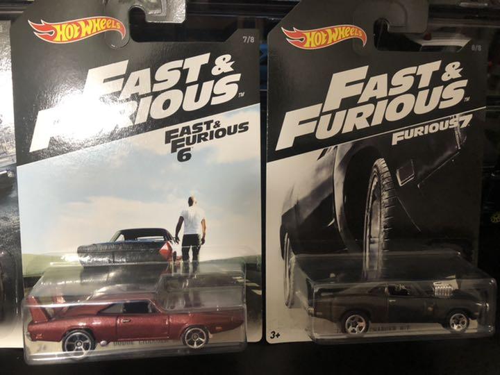 The Fast and the Furious Minicar Hot Wheels 8 Complete Set