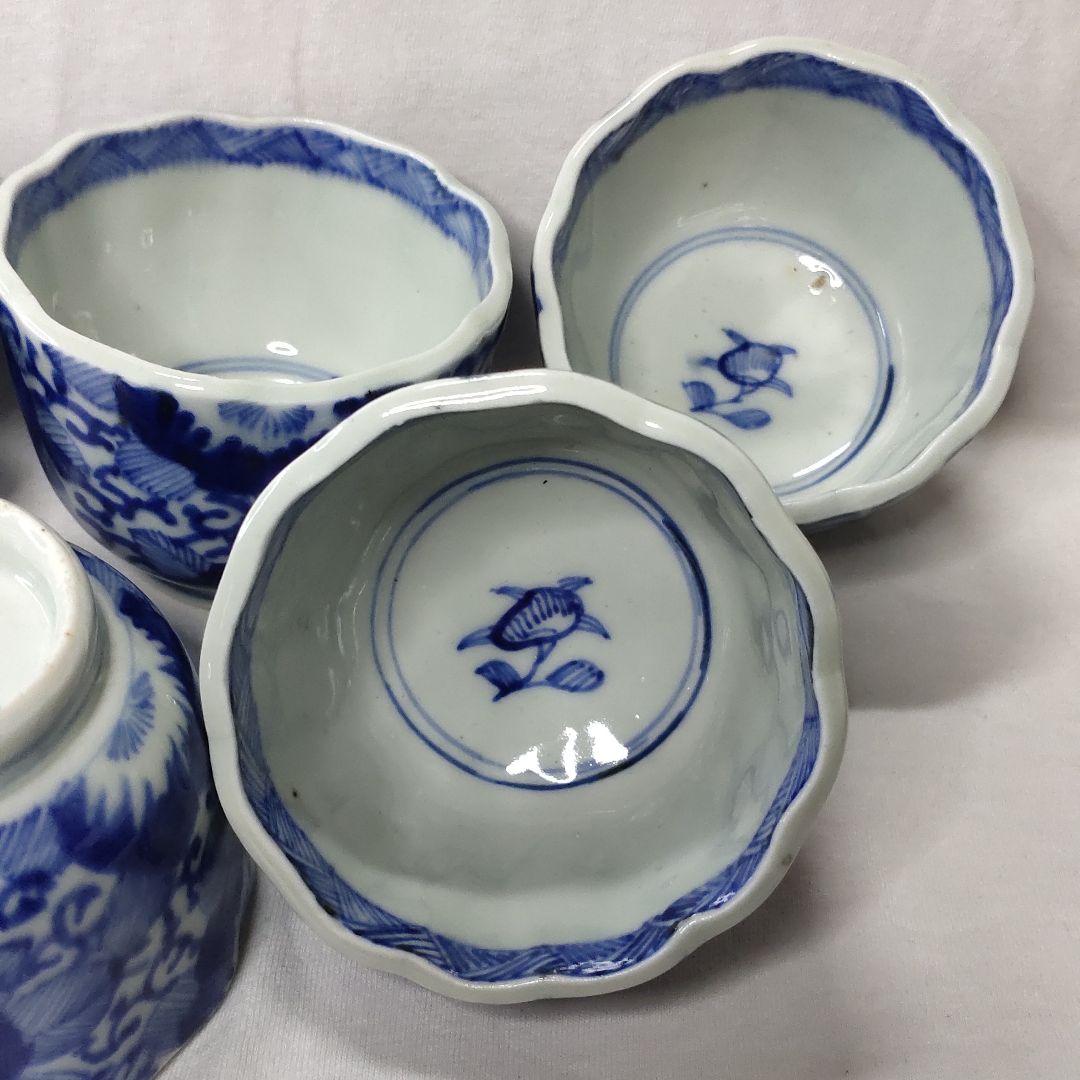 Tea utensils Koimari ware Dyed antique teacup Hand-painted