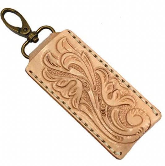 Genuine Leather Knife Case Carving Cowhide Camping Folding Knife Case Opinel