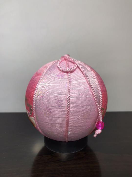 Temari Interior Decoration Golden  Dark Pink Shichigosan  Photograph