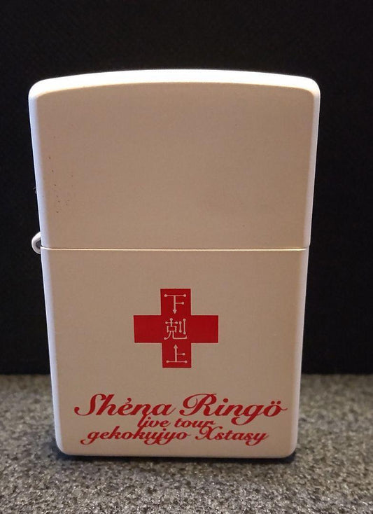 As is For Parts Zippo Shiina Ringo with pin badge Cigarette Case