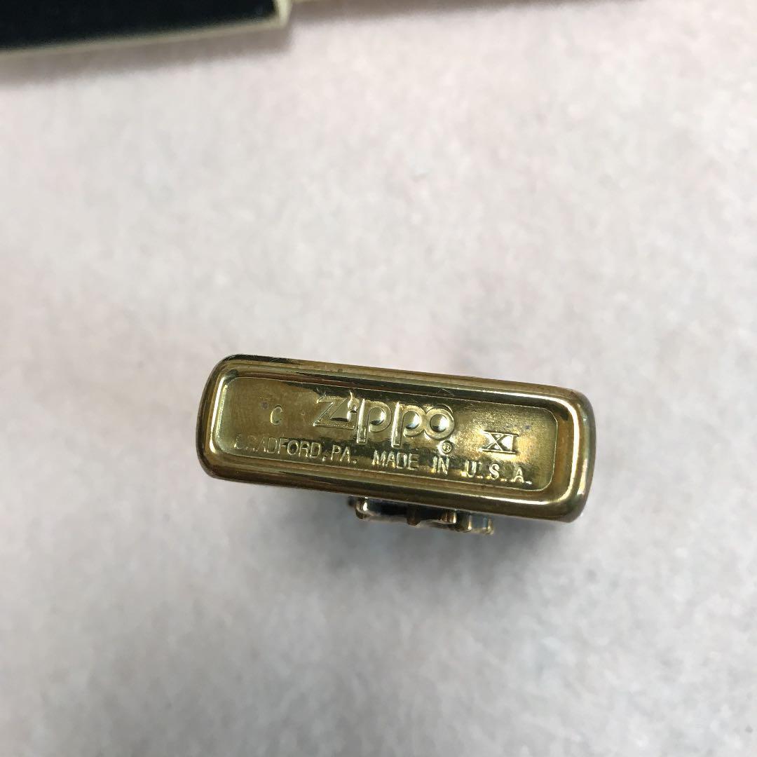 As is For Parts Zippo 1994 Marlboro Cowboy Rodeo Lighter Brass