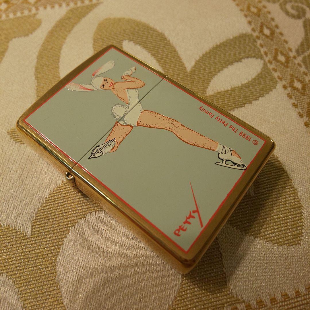 As is For Parts Limited ZIPPO Bunny Skate / Petty Girl Series Ⅱ Unused