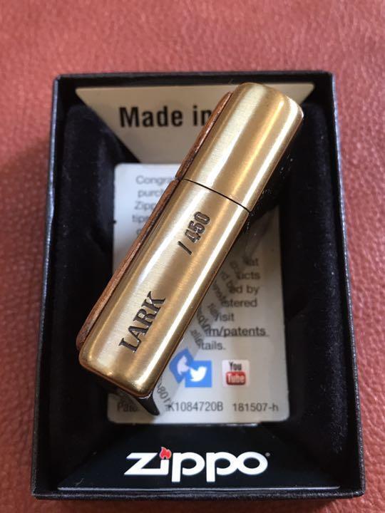 As is for parts Zippo Lark Pacific 2001 unused box brass