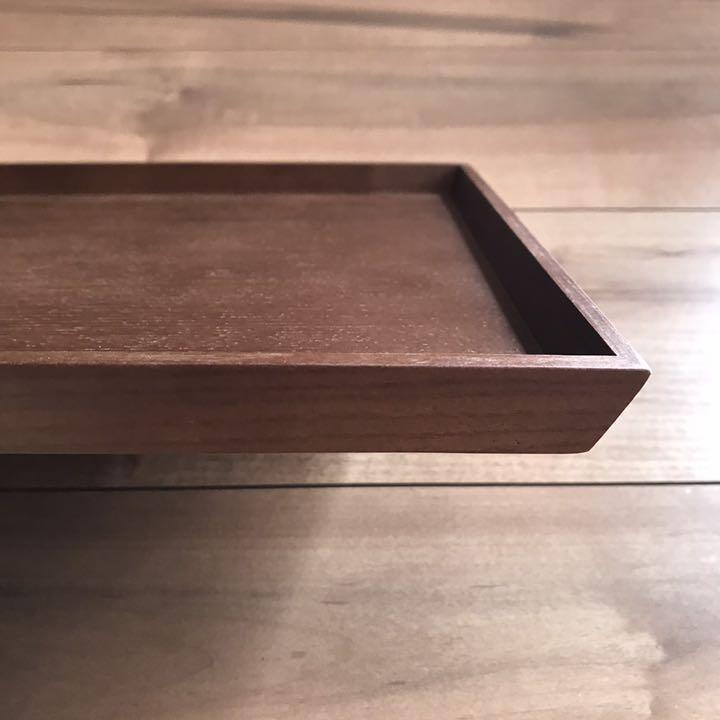 Set of 4 wooden trays Wooden trays Obon Meal tray Stacking plates