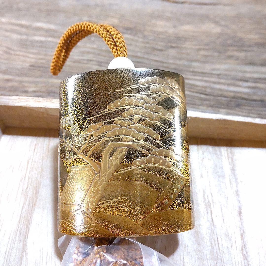Wajima Lacquer Total Gold Maki-e Wind Town