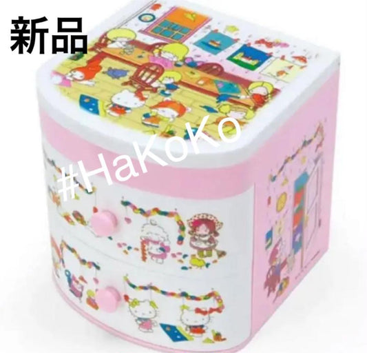 Sanrio Charamix Mini Chest Plastic Chest Wrapping Paper Pattern Pink