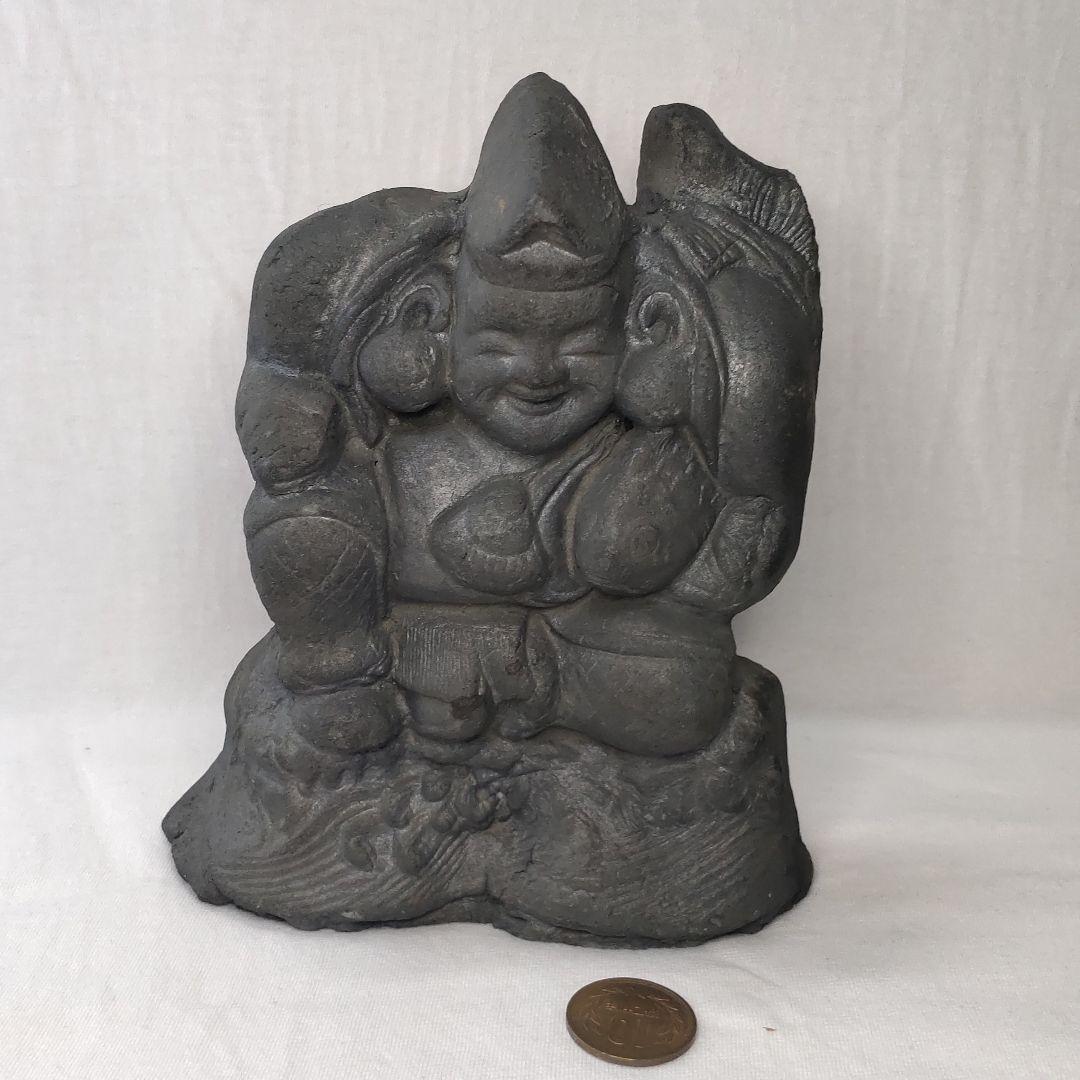 Mr. Ebisu Pottery Onigawara Unglazed Brick Buddha