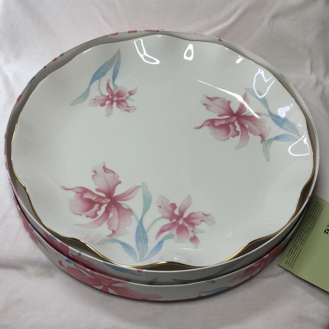 Koransha cattleya series large plate diameter 28cm co-box unused