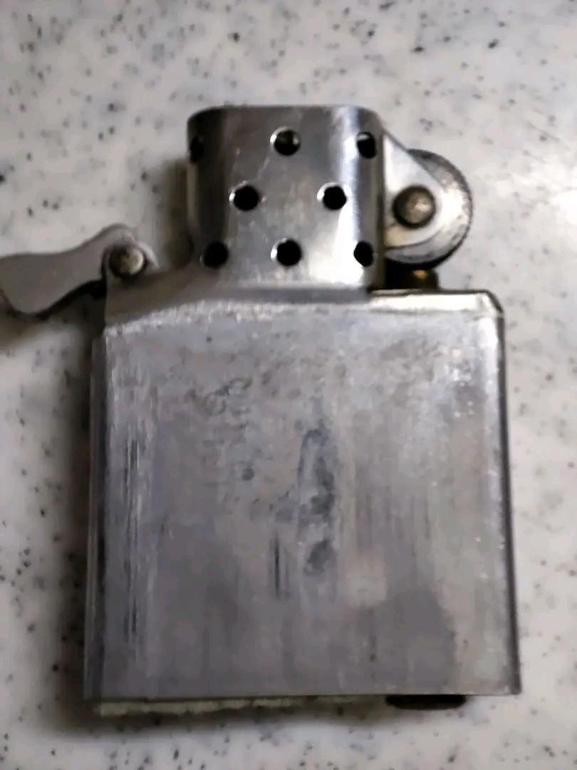 As is for parts Zippo lighter Silver with serial number