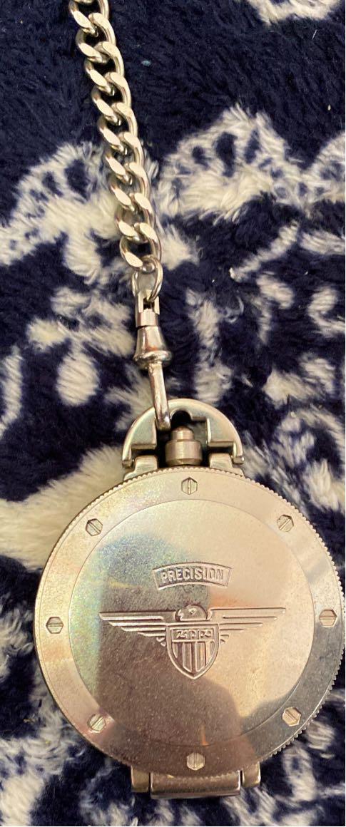 as is for parts zippo pocket watch Base metal stainless Maintenance required