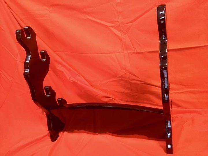 Sword rack  sword stand  plain black sword fittings  four hooks