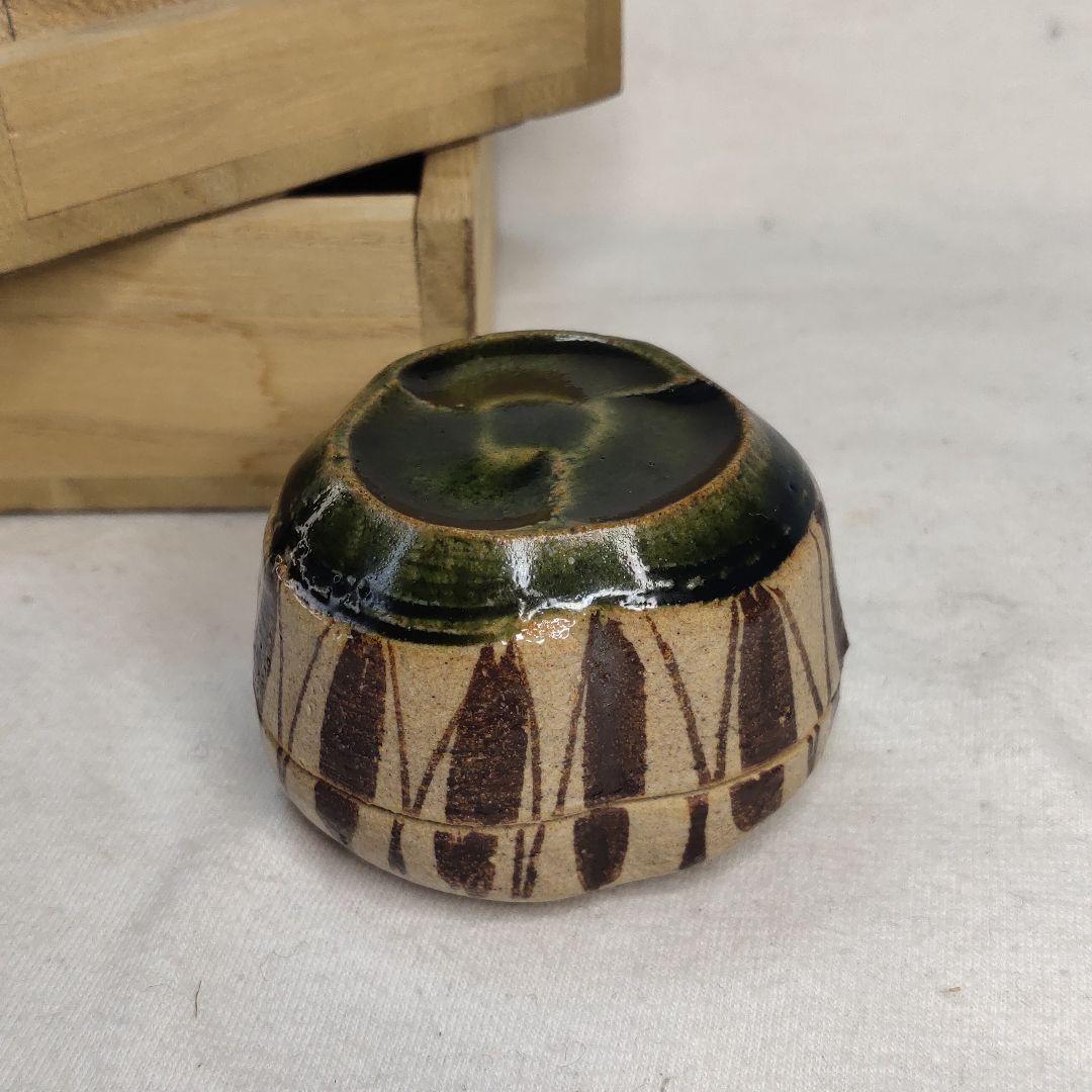 Hajiki Kogo Oribe ware paulownia box Inscription unused item