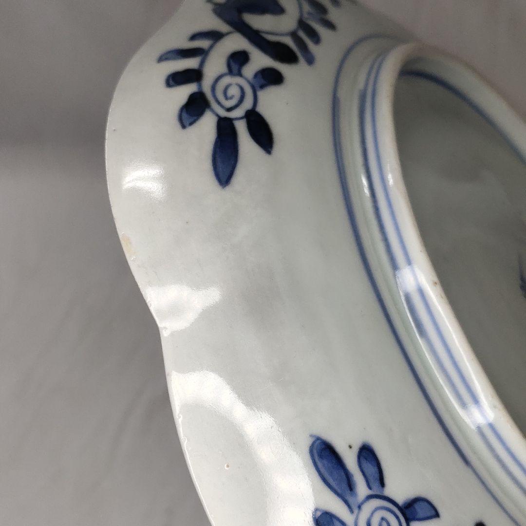 Old Imari ware Dyeing medium plate Birds and flowers