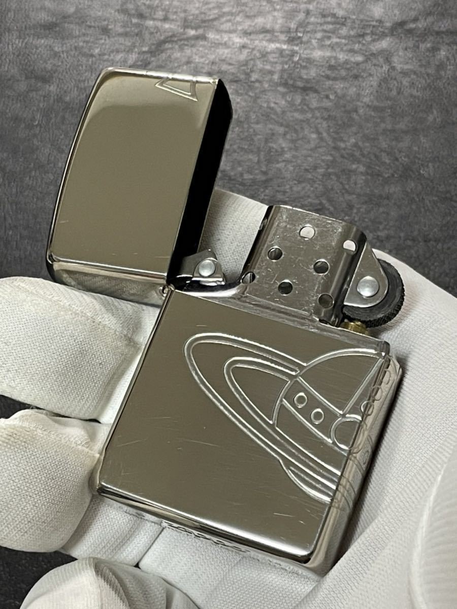 As is For Parts zippo Vivienne Westwood 3 sides stamp Rare model Silver inner Ma