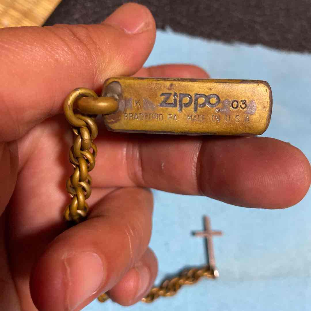 As is for Parts zippo custom Maria cross peace oil lighter