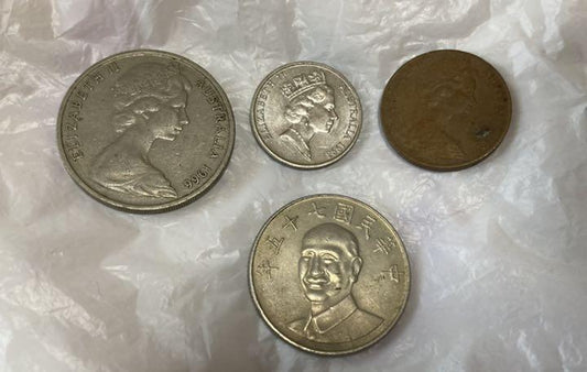 Australia + Taiwan coins bulk sale