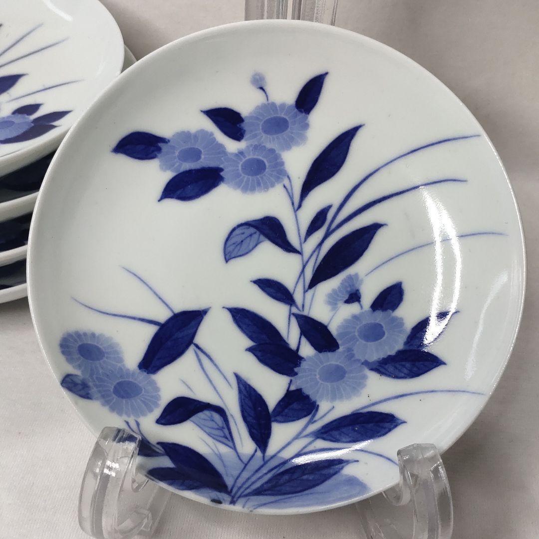 Nabeshima ware dyed small plate 4 pieces hand-painted late
