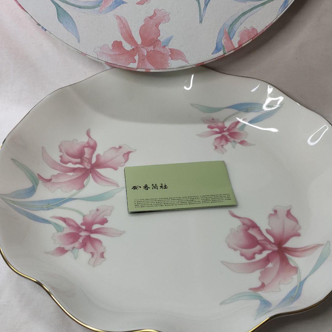 Koransha cattleya series large plate diameter 28cm co-box unused