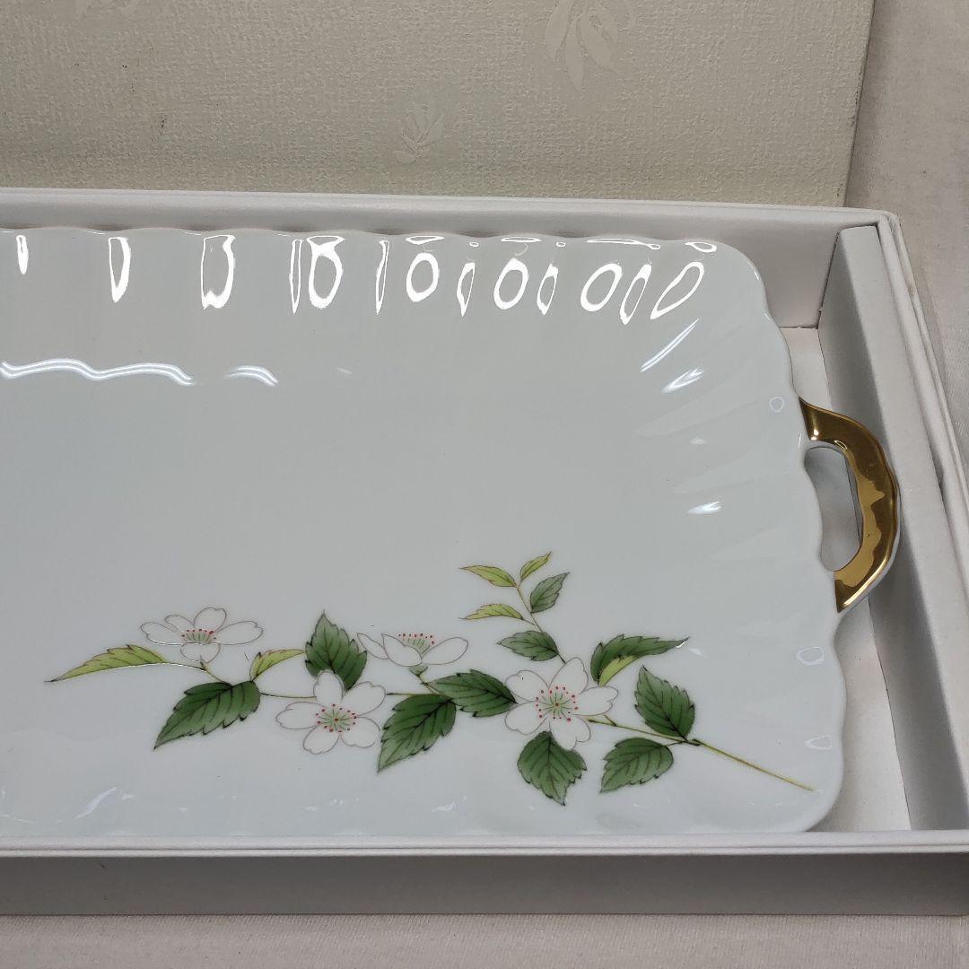 Koransha Sandwich tray Hand-painted long plate Common box