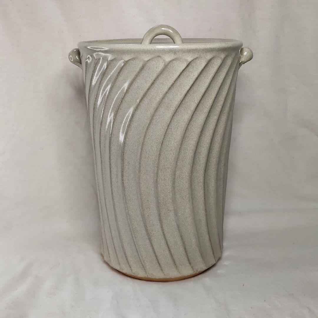 Tea utensils, thin water finger, signature, pottery, artist's work