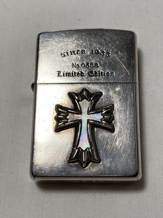 As is for parts Zippo lighter used cross since 1933 serial number 0358