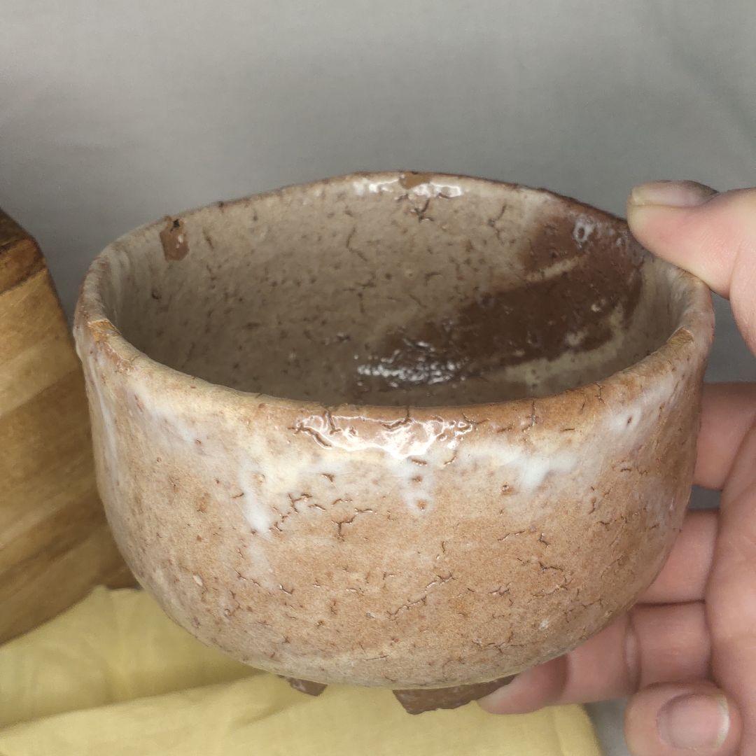 Tea utensils Hagi ware tea bowl Tenpeng inscription paulownia box