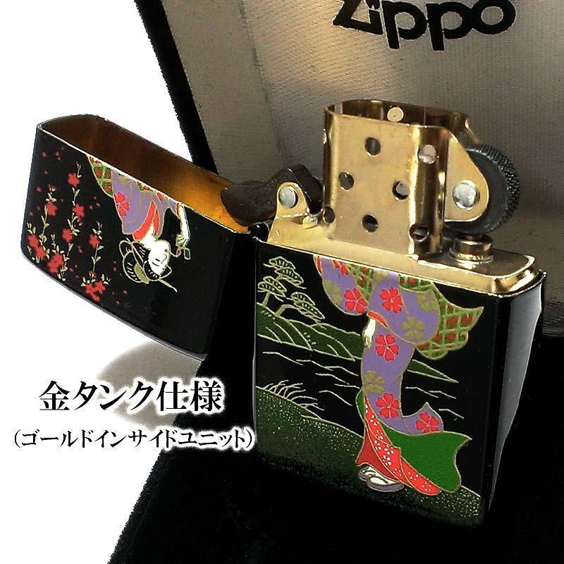 As is for Parts ZIPPO Lighter Edo Windy Japanese Pattern Zippo Genuine Gold Maki