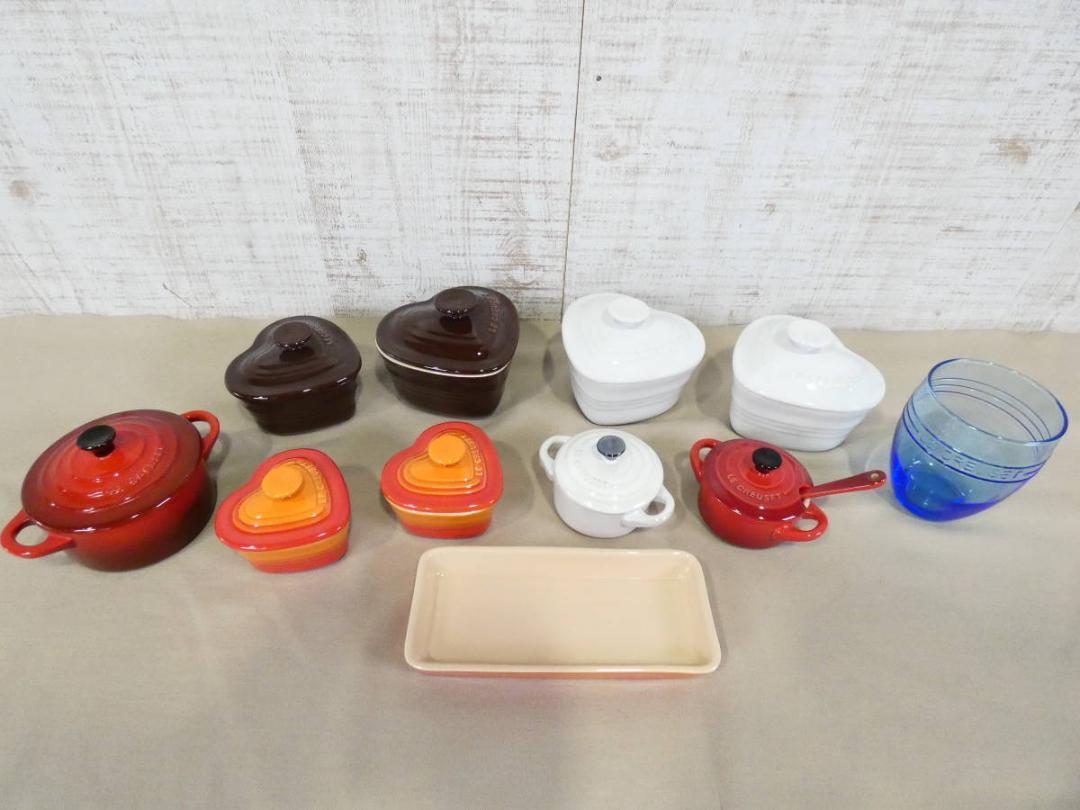 LE CREUSET 11 sets Lamb Quan d'Amour/Pair Petite Cocotte etc.