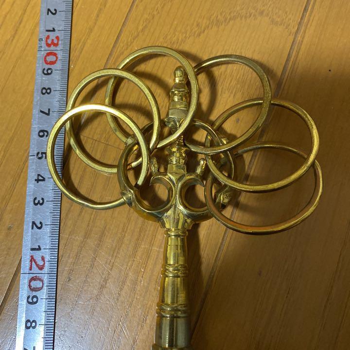 Six-wheeled Shakujo Eighty-eight temples Buddhist altar fittings