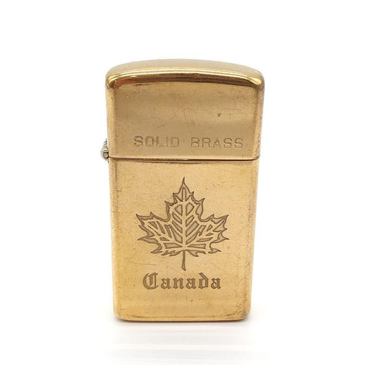 As is for parts ZIPPO lighter Canada Solid Brass