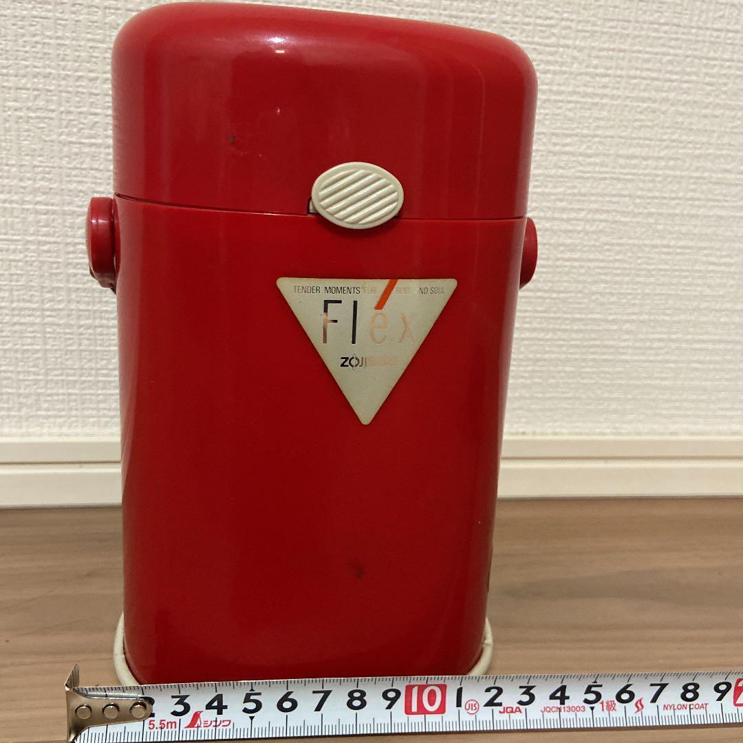 Showa retro bento box lunch jar red period item Antiques