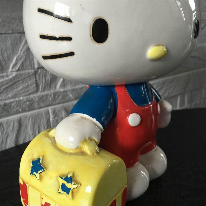 disposal! Sanrio Kitty Piggy Bank Rare Showa