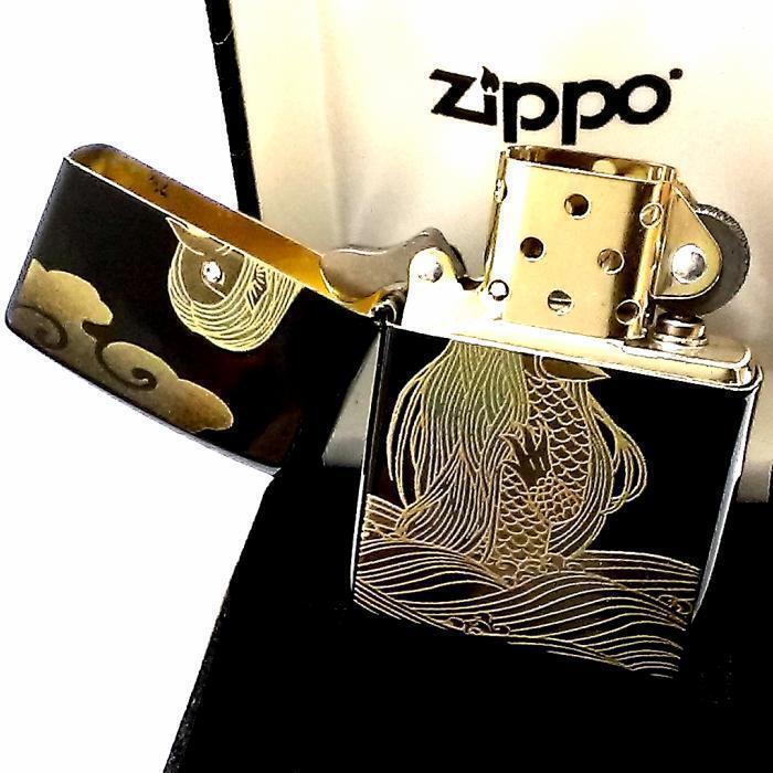 As is For Parts ZIPPO lighter genuine gold lacquer amabie traditional craft Swar